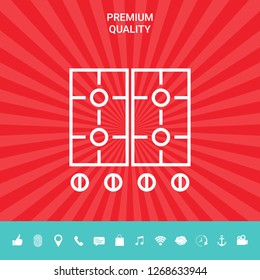Cooking surface icon. Graphic elements for your design