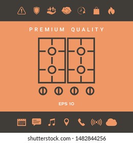 Cooking surface icon. Graphic elements for your design