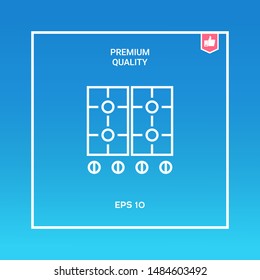 Cooking surface icon. Graphic elements for your design