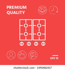Cooking surface icon. Graphic elements for your design
