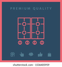 Cooking surface icon. Graphic elements for your design