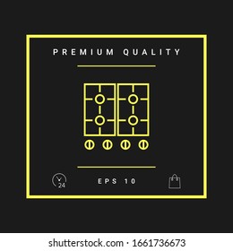 Cooking surface icon. Graphic elements for your design