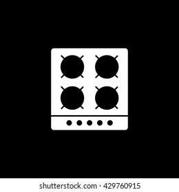 Cooking Surface Icon On Black Background