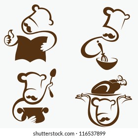 cooking symbols, vector collection