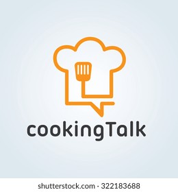 Cooking Talk Logo Template.