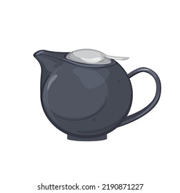 cooking teapot tea kettle cartoon. cooking teapot tea kettle sign. isolated symbol vector illustration