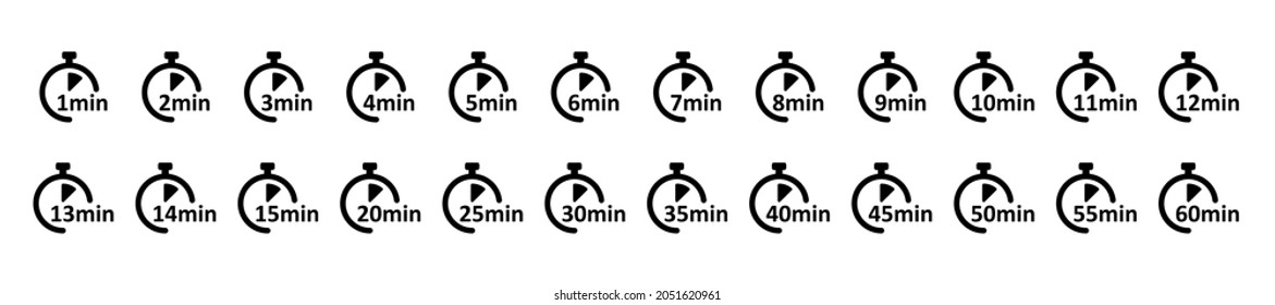 Cooking time, holding time, baking, delivery and application. A set of icons for food, delivery, beauty industry, pasta and pizza. Vector illustration.