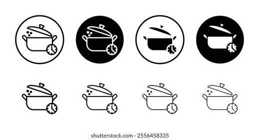 Cooking time icon Art design illustration