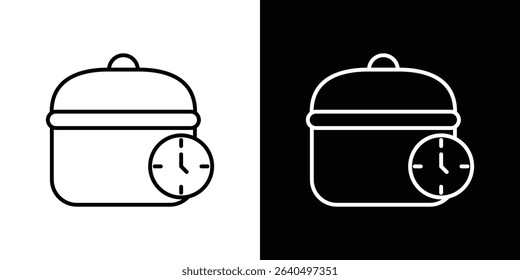 Cooking time icon Graphic vector set for ui design