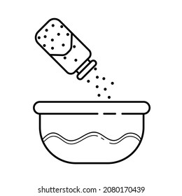 Cooking time icon set design, outline of cooking simple design