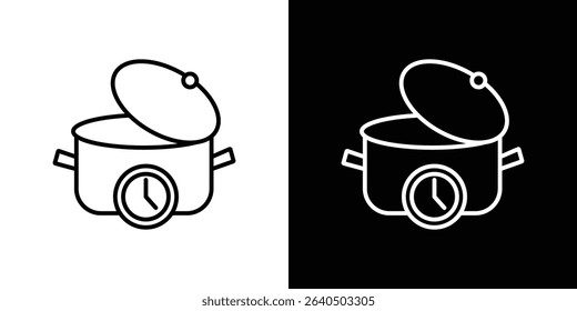 Cooking time icon symbol concept for graphic design, Website, UI. EPS