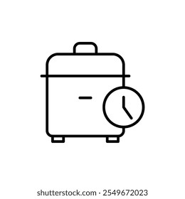 Cooking time icon web design in vector