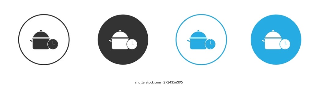 Cooking time icons design element. vector illustration on white background.