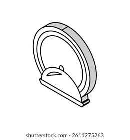 cooking time isometric icon vector. cooking time sign. isolated symbol illustration