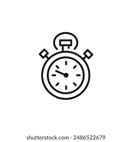 Cooking timer icon. Simple cooking timer icon for social media, app, and web design. Vector illustration.