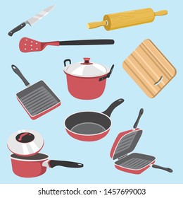Cooking Tool Set Vector Illustration