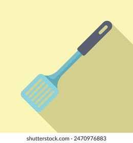 Cooking tool spatula icon flat vector. Rustic element. Kitchenware tool