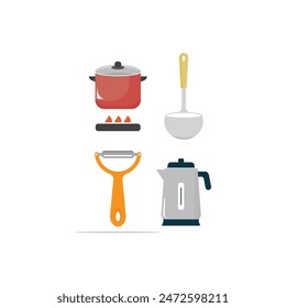 Cooking tools design illustration vector template