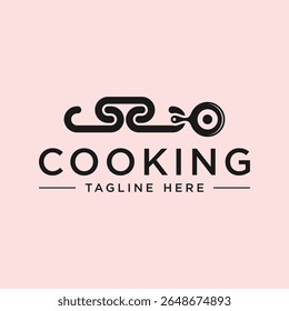 cooking tools industry logo design with letter C