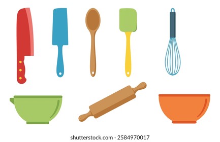 Cooking tools set collection for home and professional chefs
