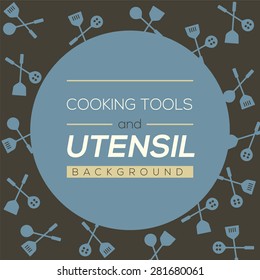 Cooking Tools And Utensil Background Vector Illustration