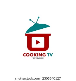 Cooking tv logo template illustration