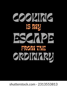 Cooking Typography T shirt Design