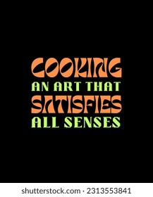 Cooking Typography T shirt Design