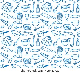 cooking utensil seamless background
