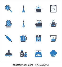 Cooking utensils & kitchen equipment icons - Set 2