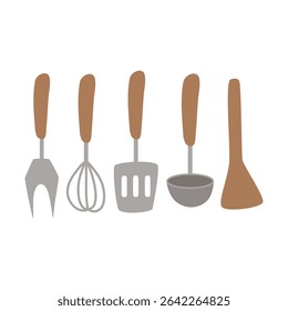Cooking Utensils, kitchen tools illustration