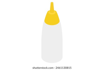 Cooking utensils: mayonnaise container, isometric illustration, Vector Illustration