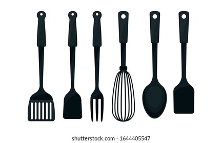 Cooking Utensils and Tools for Food Preparation Vector Set