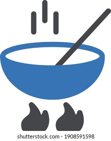 cooking vector glyph color icon