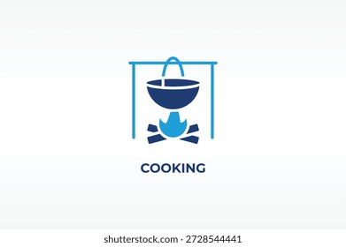 COOKING vector, icon or logo sign isolated symbol illustration