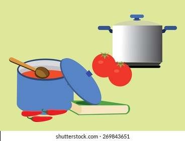 Cooking, vector illustration