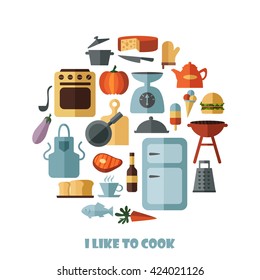 cooking. vector illustration
