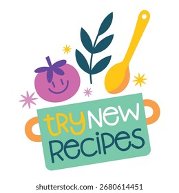 Cooking Vector Illustration. Flat Minimal Design. Editable Illustration for Web, Mobile, Print