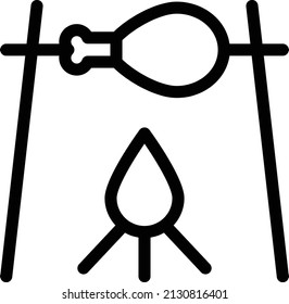 ilustración del vector de cocina en un fondo transparente. Símbolos de calidad premium. Icono vectorial de trazo para el concepto y diseño gráfico.