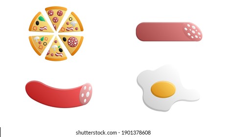 Cooking. Vector Set for menu decoration. Hand drawn doodle Chef, Food and Kitchen utensils