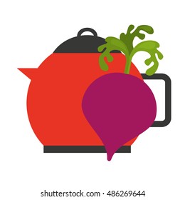 cooking vegetarian food icon vector illustration design
