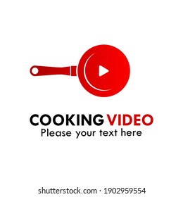 Cooking video logo template illustration