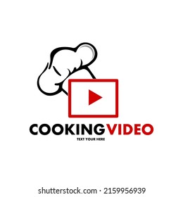 Cooking video symbol logo template illustration