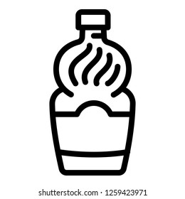 Cooking vinegar icon. Outline cooking vinegar vector icon for web design isolated on white background