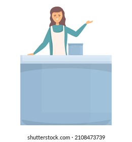 Cooking vlogger icon cartoon vector. Video creator. Live stream