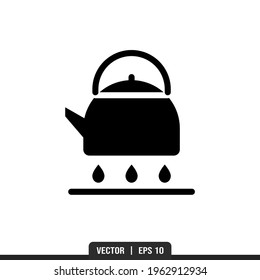 Cooking Water Silhouette icon vector, illustration logo template in trendy style. Suitable for many purposes.