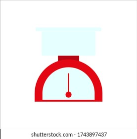 Cooking weight. illustration for web and mobile design.