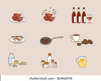 Cooking and wine