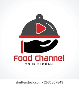Cozinhar modelo de logotipo do canal do Youtube