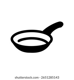 Gráfico de Cookware de uma Pan com Alça, Pronto para Uso Culinário